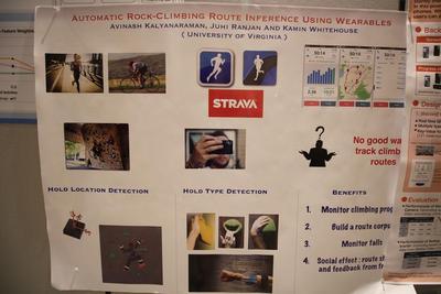 Automatic Rock Climbing Route Inference Using Wearables
