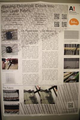 Weaving Electronic Circuit Into TwoLayer Fabric