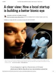 A clear view: How a local startup is building a better bionic eye