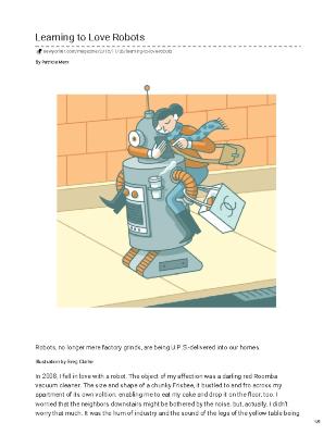 Learning to Love Robots