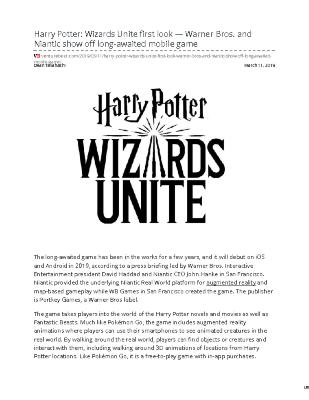 Harry Potter: Wizards Unite first look — Warner Bros. and Niantic show off long-awaited mobile game