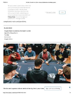 No limit: AI poker bot is first to beat professionals at multiplayer game