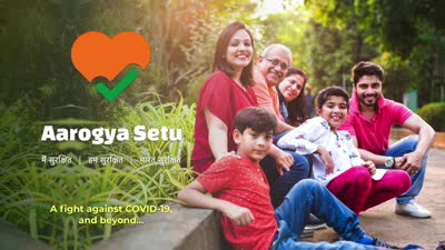 Aarogya Setu App | मैं सुरक्षित। हम सुरक्षित। भारत सुरक्षित |
