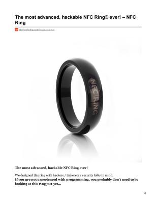 OMNI - The most advanced, hackable NFC Ring® ever! 