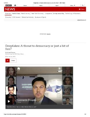 Deepfakes: A threat to democracy or just a bit of fun?