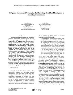 AI Agents, Humans and Untangling the Marketing of Artificial Intelligence in Learning Environments