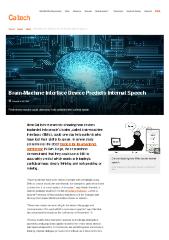 Brain-Machine Interface Device Predicts Internal Speech