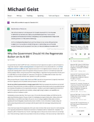 Why the Government Should Hit the Regenerate Button on its AI Bill